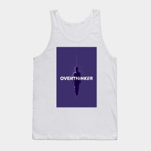 silhouette of a man that trapped by his mind Tank Top